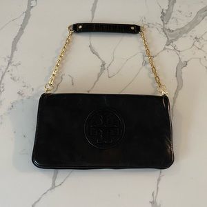 Tory Burch Clayton Classic REVA Clutch Black with dust bag